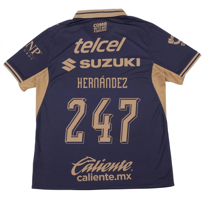 ילדים כדורגל Oswaldo Hernández #247 סגול חום ג'רזי ביתית 2026/27