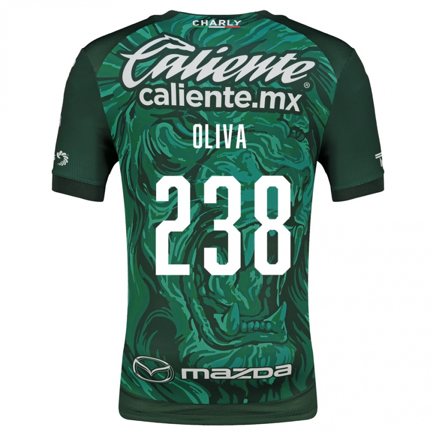 ילדים כדורגל Emiliano Oliva #238 ירוק שחור ג'רזי ביתית 2026/27