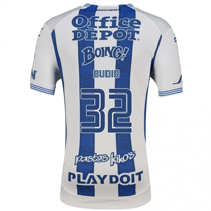 ילדים כדורגל פדרו בודיב פניצ׳ה #32 לבן כחול צי ג'רזי ביתית 2026/27