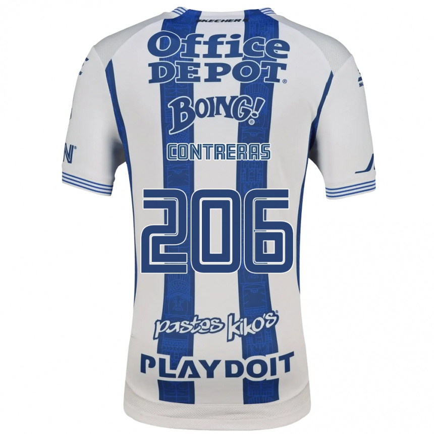 ילדים כדורגל Thomas Contreras #206 לבן כחול צי ג'רזי ביתית 2026/27
