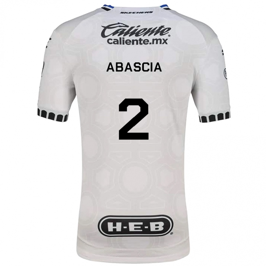 ילדים כדורגל Lucas Abascia #2 לבן שחור כחול ג'רזי ביתית 2026/27