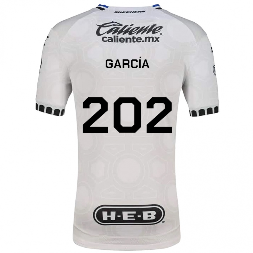 ילדים כדורגל Diego García #202 לבן שחור כחול ג'רזי ביתית 2026/27
