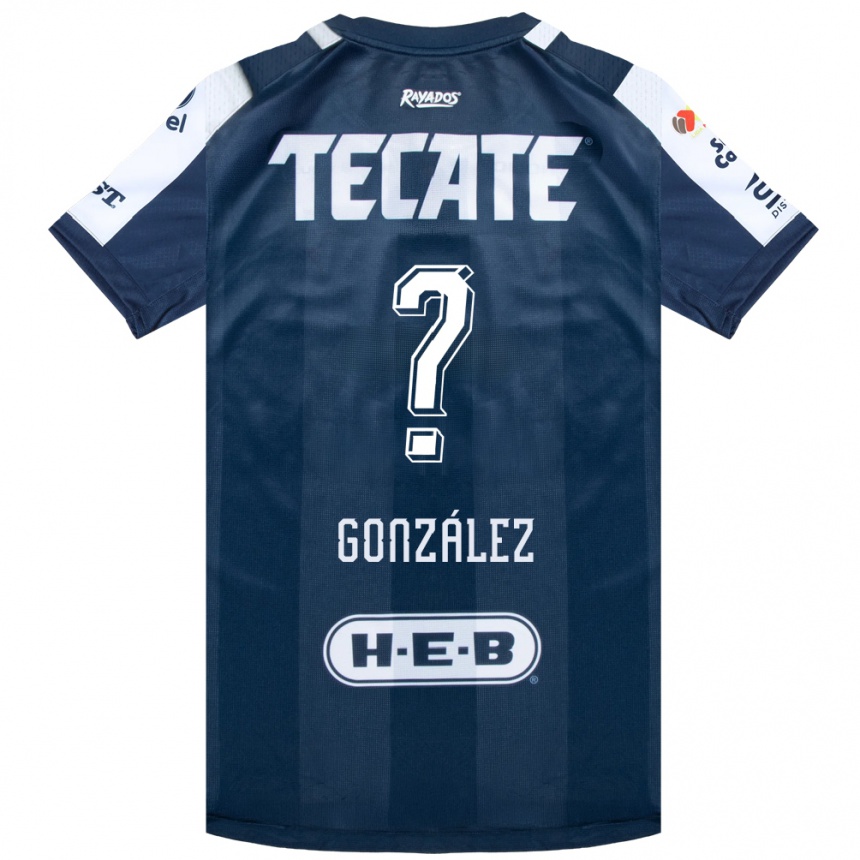 ילדים כדורגל Irvin González #0 כחול דיו לבן אדום ג'רזי ביתית 2026/27