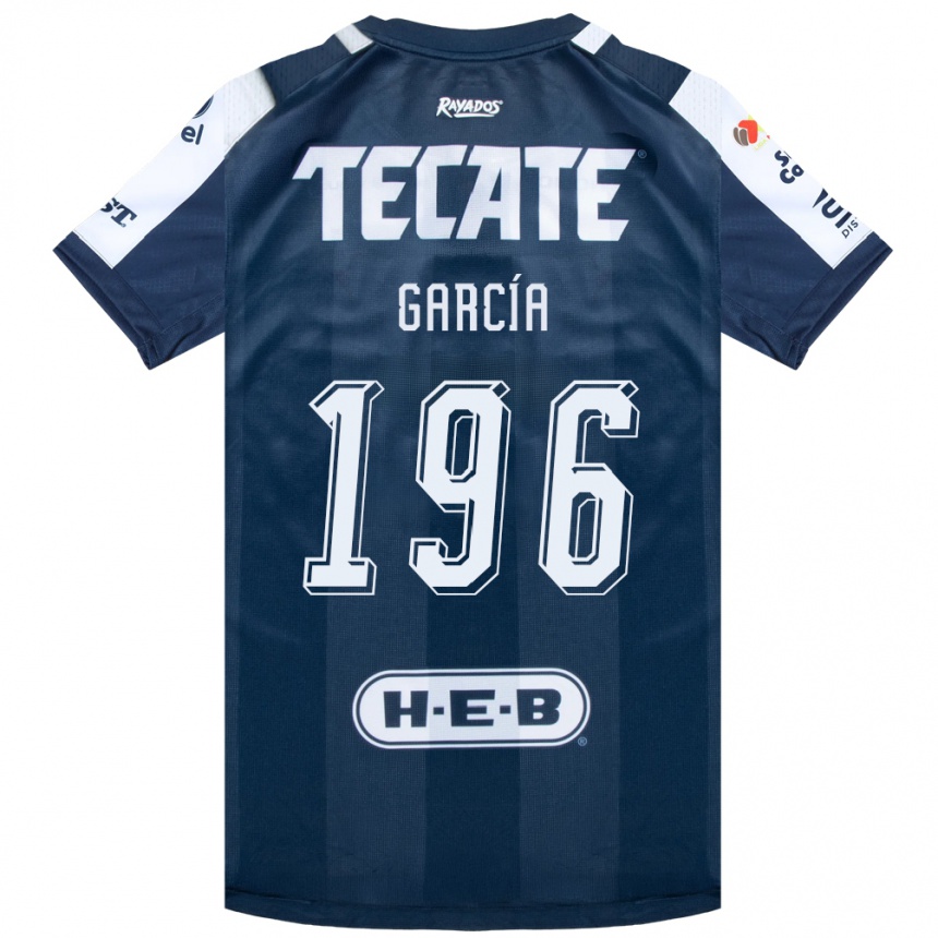 ילדים כדורגל Diego García #196 כחול דיו לבן אדום ג'רזי ביתית 2026/27
