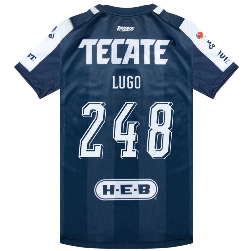 ילדים כדורגל Edy Lugo #248 כחול דיו לבן אדום ג'רזי ביתית 2026/27