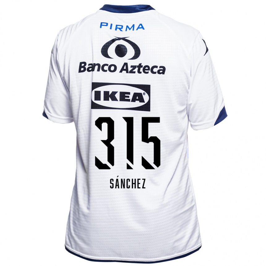 ילדים כדורגל Santiago Sánchez #315 לבן שחור כחול ג'רזי ביתית 2026/27