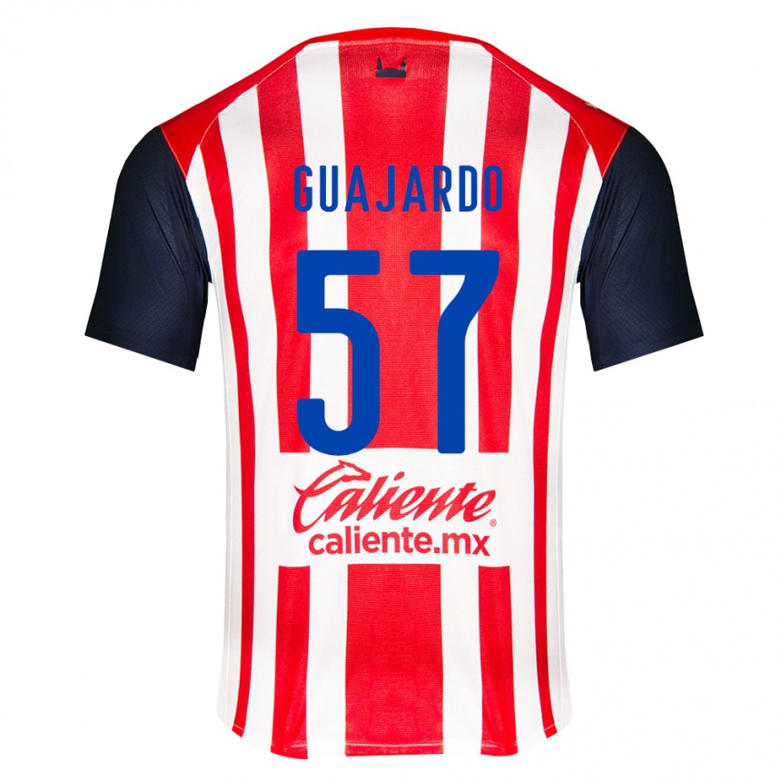 ילדים כדורגל Dylan Guajardo #57 אדום שחור לבן ג'רזי ביתית 2026/27 ילדים כדורגל Dylan Guajardo #57 אדום שחור לבן ג'רזי ביתית 2026/27