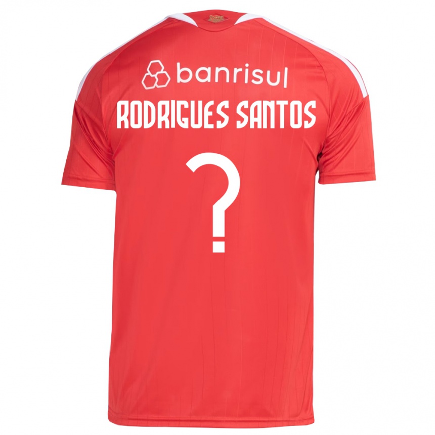 ילדים כדורגל Richard Rodrigues Santos #0 אדום לבן ג'רזי ביתית 2026/27