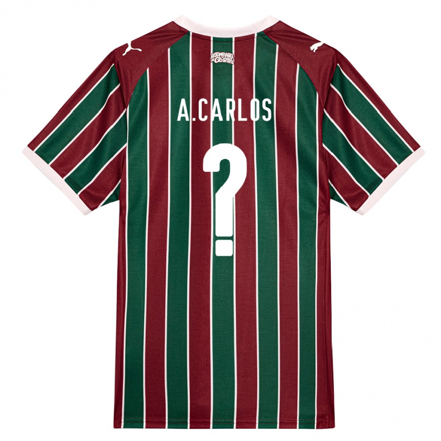 ילדים כדורגל Antônio Carlos #0 ירוק בורדו לבן ג'רזי ביתית 2026/27