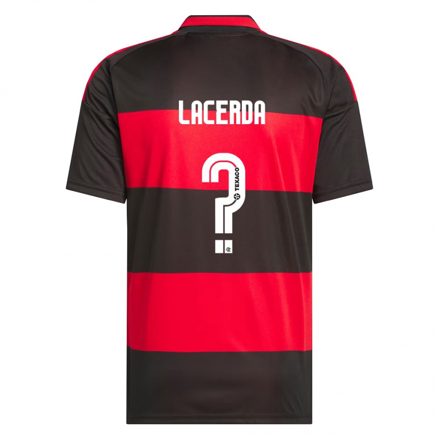 ילדים כדורגל Thalita Lacerda #0 אדום שחור לבן ג'רזי ביתית 2026/27