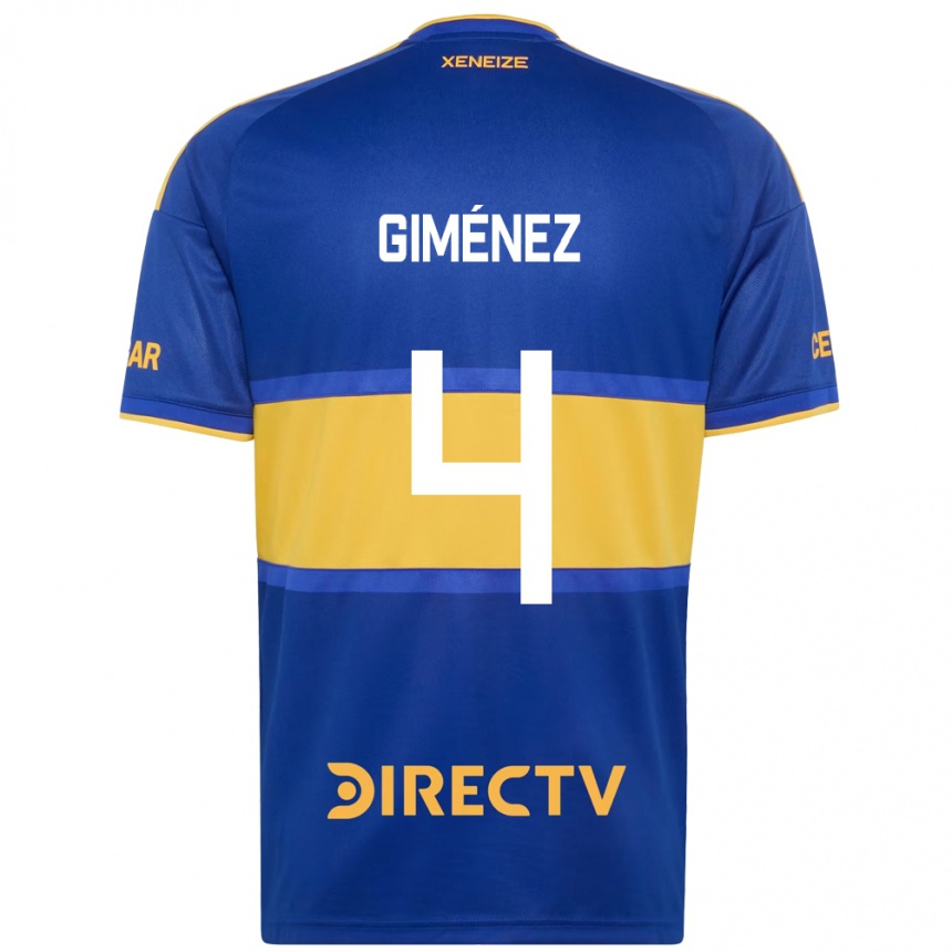 ילדים כדורגל Kevin Giménez #4 כחול מלכותי צהוב ג'רזי ביתית 2026/27