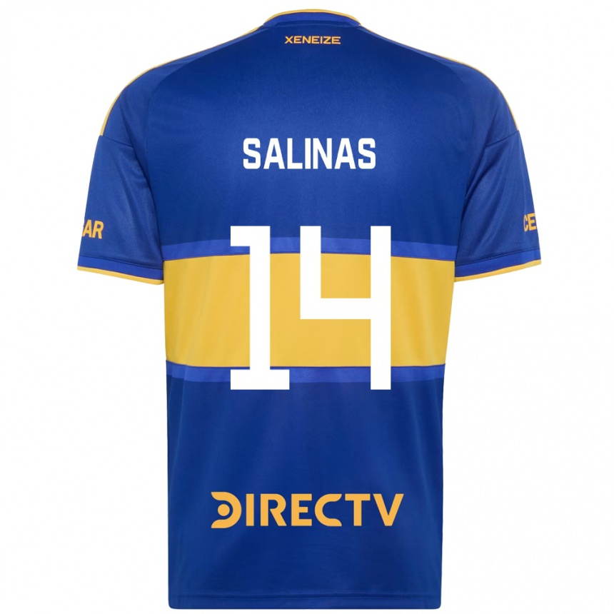 ילדים כדורגל Benjamin Salinas #14 כחול מלכותי צהוב ג'רזי ביתית 2026/27