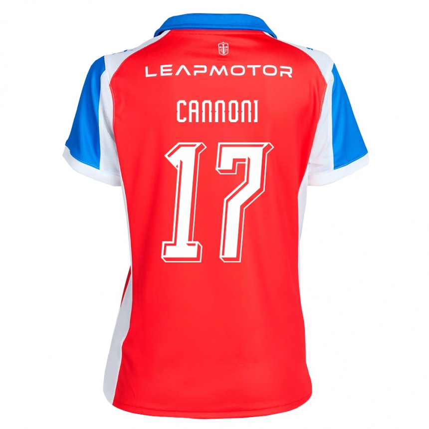 ילדים כדורגל Antonio Cannoni #17 אדום כחול הרחק ג'רזי 2026/27