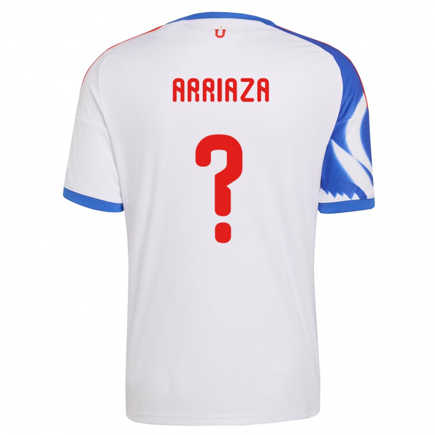 ילדים כדורגל Cristóbal Arriaza #0 לבן כחול צי הרחק ג'רזי 2026/27