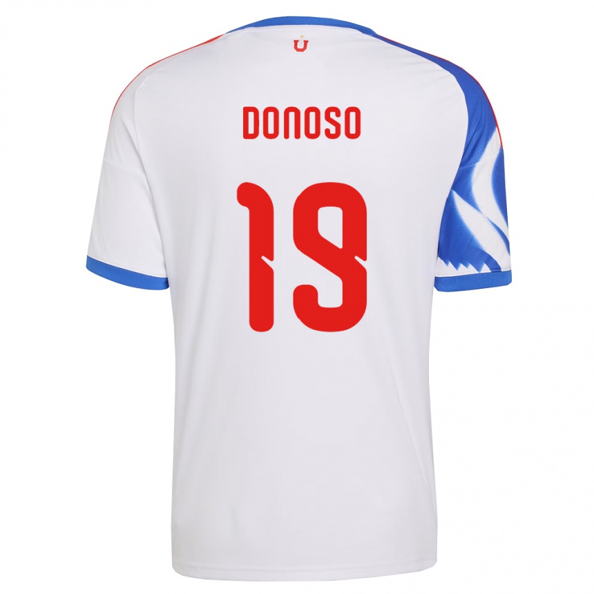 ילדים כדורגל Fabián Donoso #19 לבן כחול צי הרחק ג'רזי 2026/27