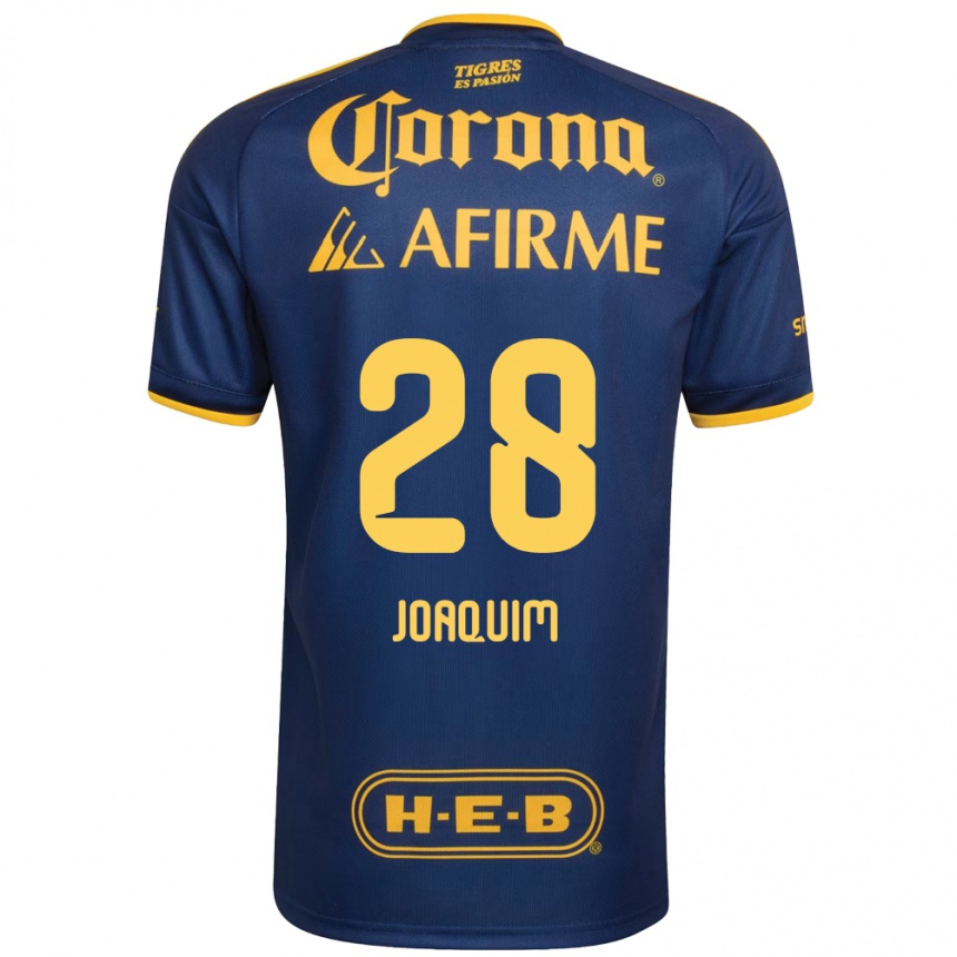 ילדים כדורגל Joaquim #28 כחול מלכותי צהוב הרחק ג'רזי 2026/27
