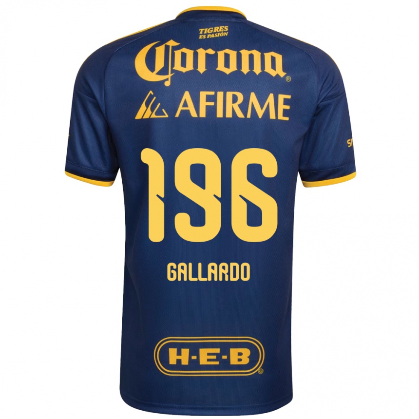 ילדים כדורגל Gael Gallardo #196 כחול מלכותי צהוב הרחק ג'רזי 2026/27