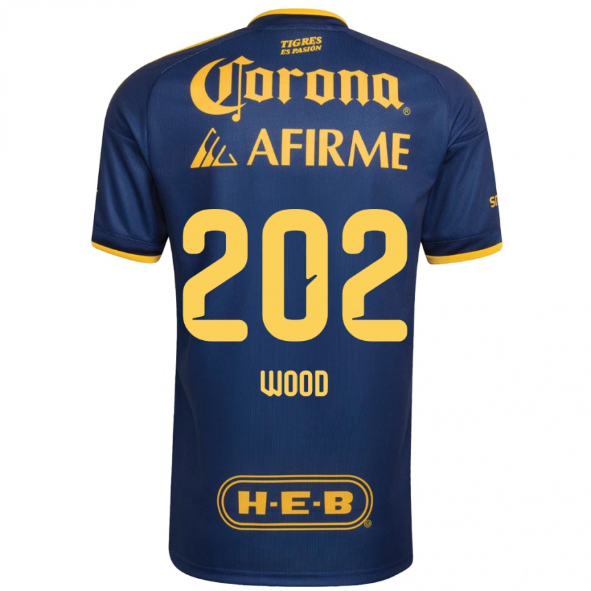 ילדים כדורגל Yael Wood #202 כחול מלכותי צהוב הרחק ג'רזי 2026/27
