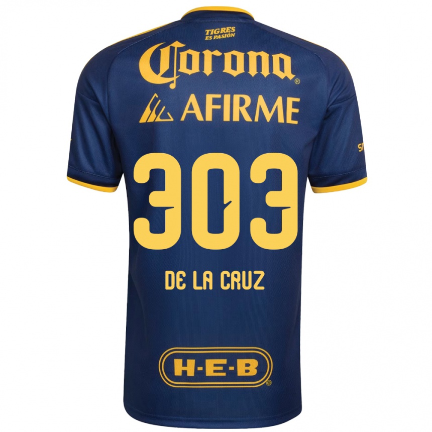 ילדים כדורגל Erick De La Cruz #303 כחול מלכותי צהוב הרחק ג'רזי 2026/27