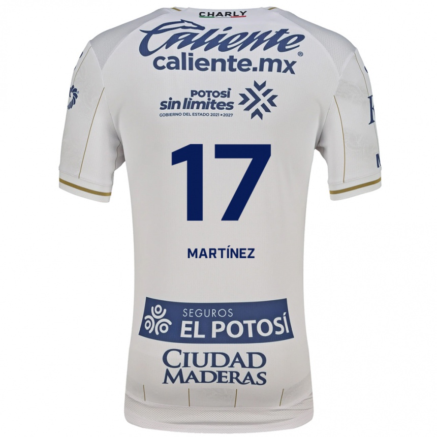 ילדים כדורגל Gabriel Martínez #17 לבן כחול הרחק ג'רזי 2026/27 ילדים כדורגל Gabriel Martínez #17 לבן כחול הרחק ג'רזי 2026/27