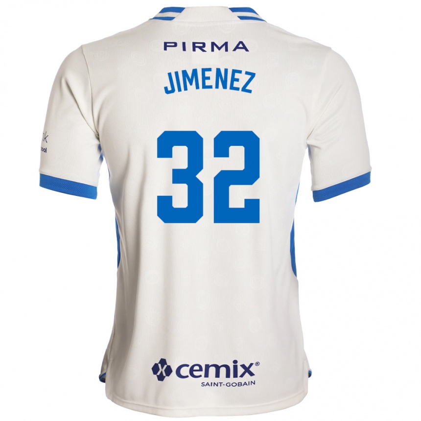 ילדים כדורגל כריסטיאן חימנס #32 לבן כחול אדום הרחק ג'רזי 2026/27