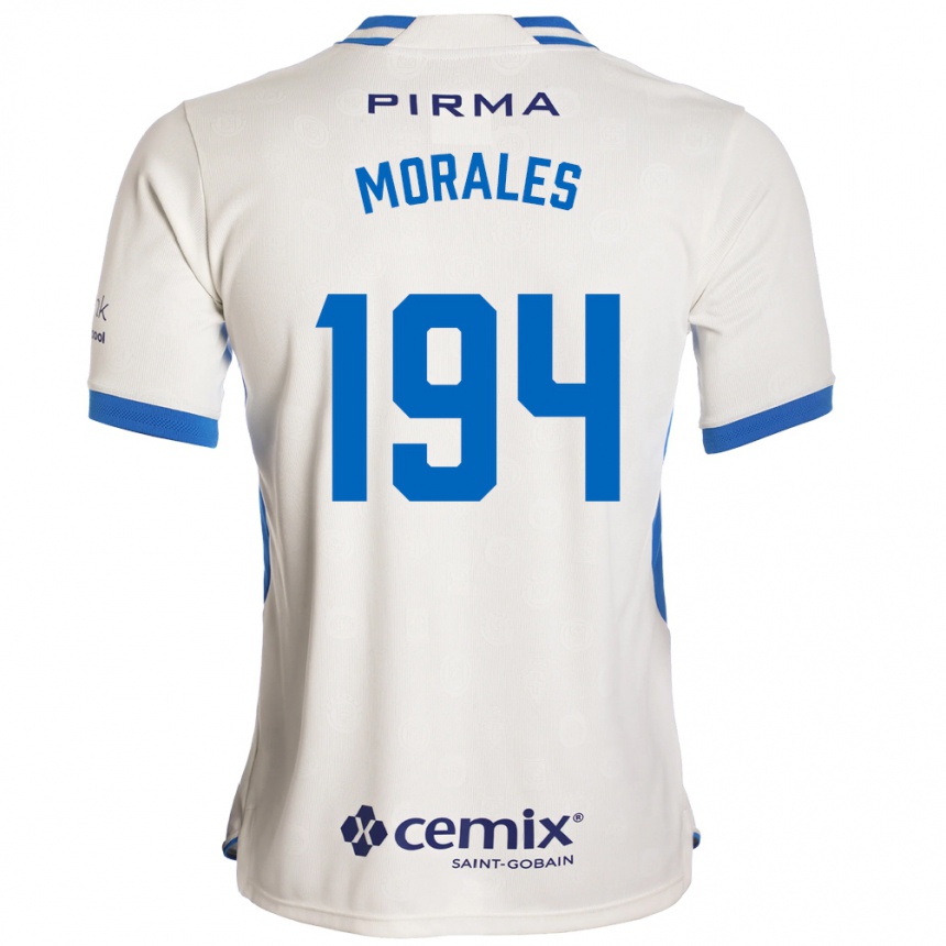 ילדים כדורגל Amaury Morales #194 לבן כחול אדום הרחק ג'רזי 2026/27