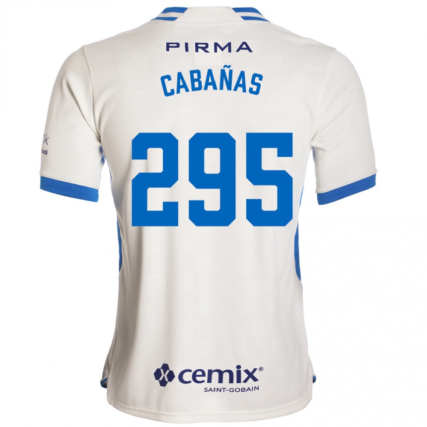 ילדים כדורגל Diego Cabañas #295 לבן כחול אדום הרחק ג'רזי 2026/27