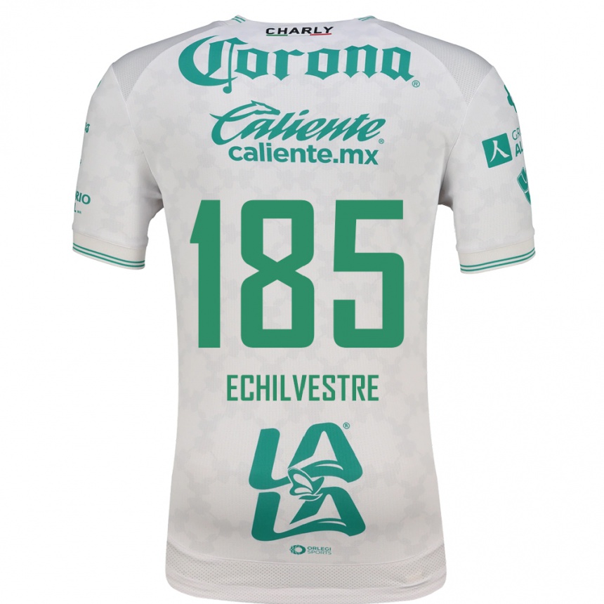 ילדים כדורגל Juan Echilvestre #185 ירוק בהיר לבן הרחק ג'רזי 2026/27