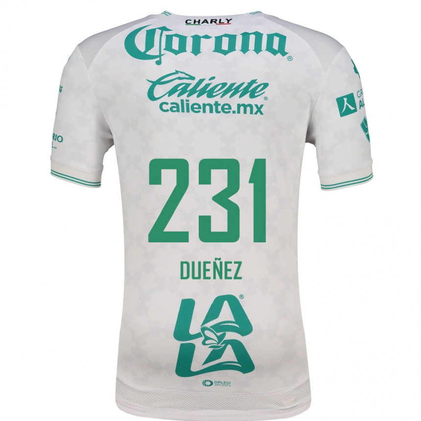 ילדים כדורגל José Dueñez #231 ירוק בהיר לבן הרחק ג'רזי 2026/27