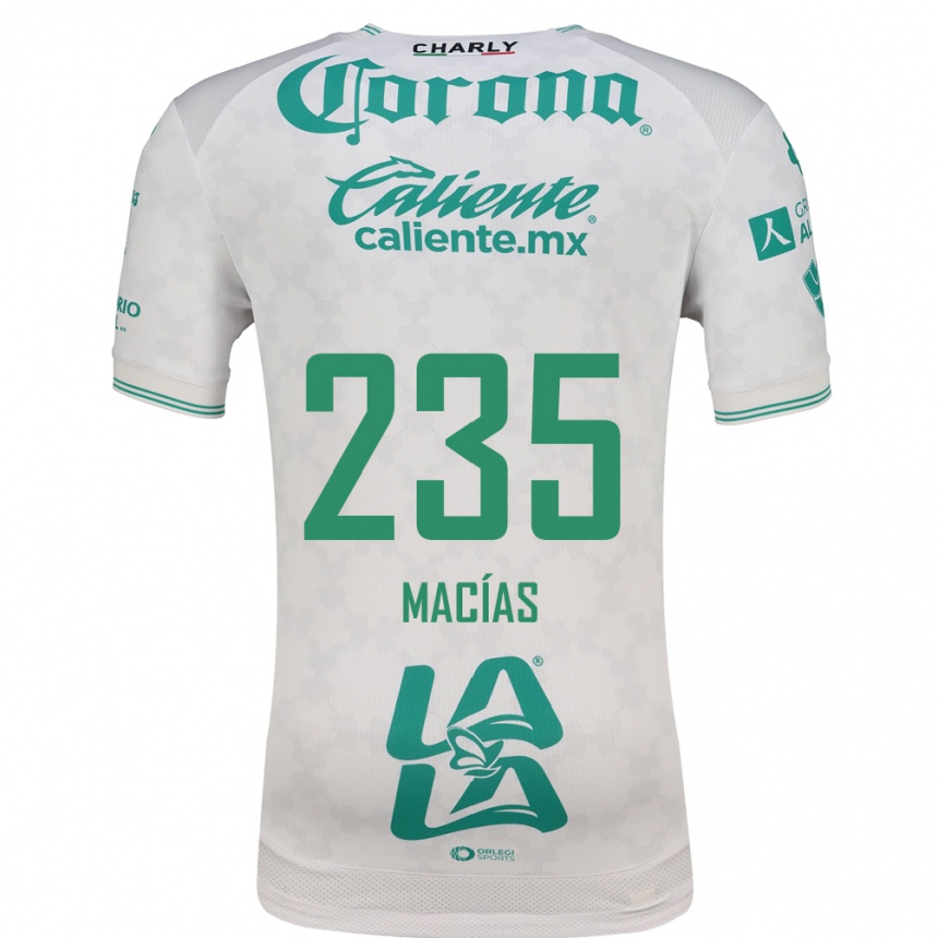 ילדים כדורגל Jesús Macías #235 ירוק בהיר לבן הרחק ג'רזי 2026/27