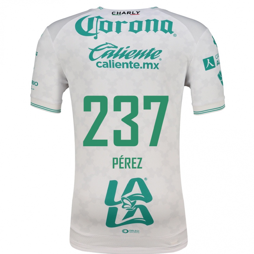 ילדים כדורגל Jairo Pérez #237 ירוק בהיר לבן הרחק ג'רזי 2026/27