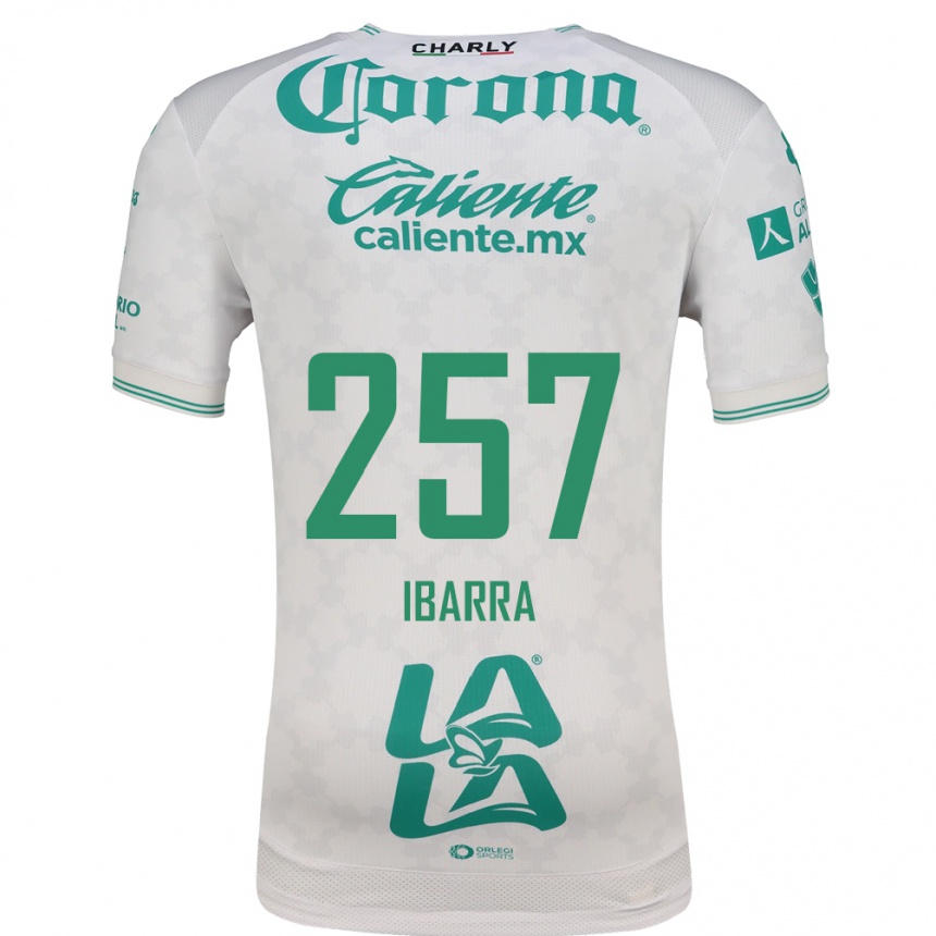 ילדים כדורגל Ángel Ibarra #257 ירוק בהיר לבן הרחק ג'רזי 2026/27