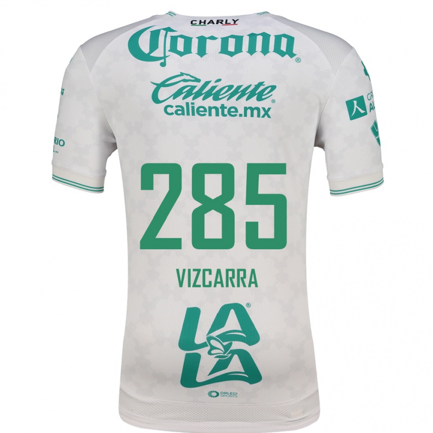 ילדים כדורגל Santiago Vizcarra #285 ירוק בהיר לבן הרחק ג'רזי 2026/27