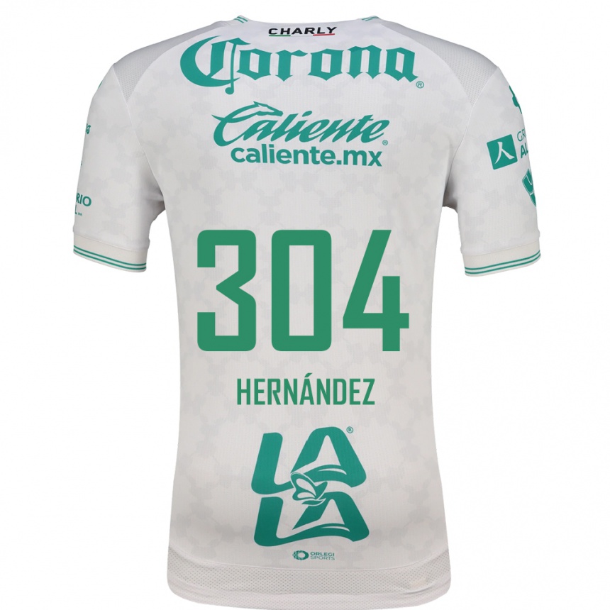 ילדים כדורגל Yocsan Hernández #304 ירוק בהיר לבן הרחק ג'רזי 2026/27
