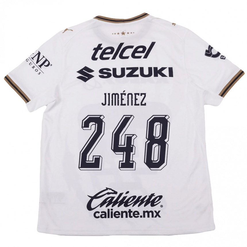 ילדים כדורגל Iker Jiménez #248 לבן שחור חום הרחק ג'רזי 2026/27