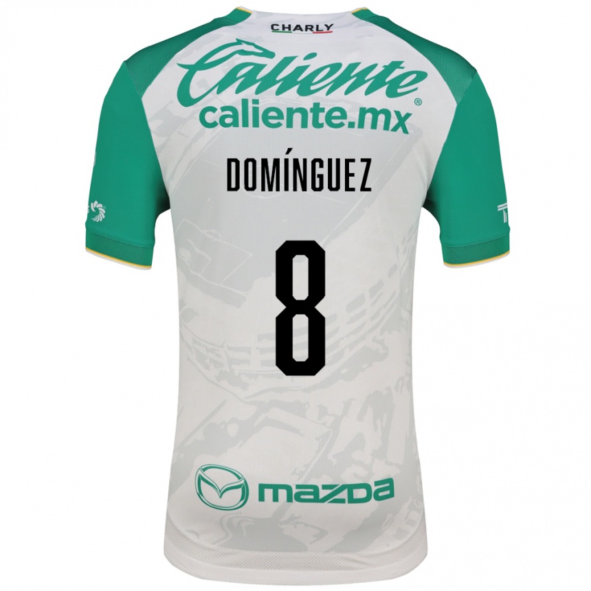 ילדים כדורגל Juan Domínguez #8 ירוק בהיר לבן הרחק ג'רזי 2026/27