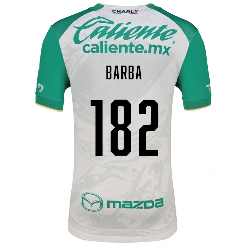 ילדים כדורגל Austin Barba #182 ירוק בהיר לבן הרחק ג'רזי 2026/27