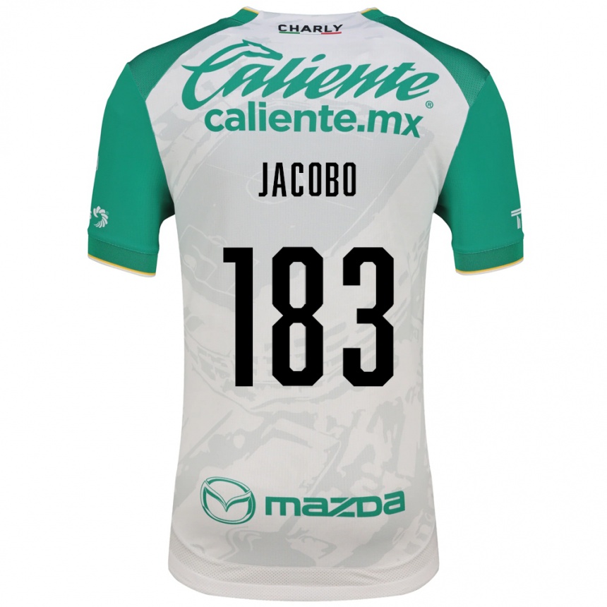 ילדים כדורגל Sebastián Jacobo #183 ירוק בהיר לבן הרחק ג'רזי 2026/27