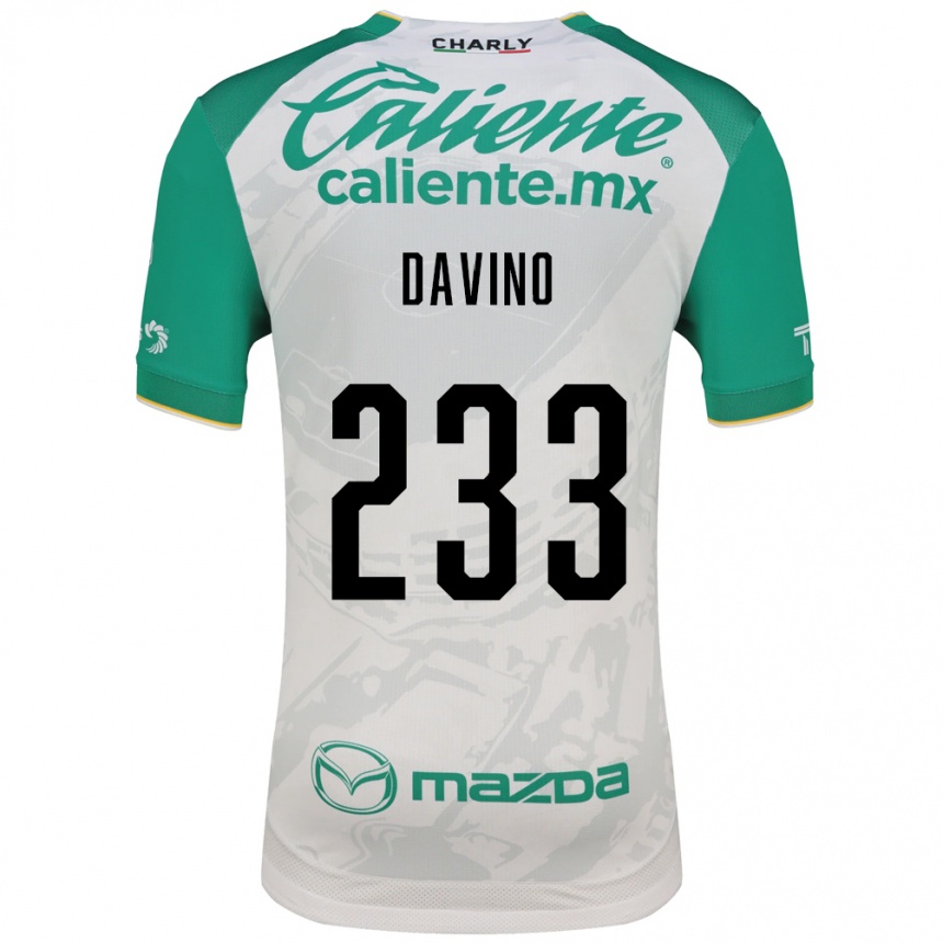 ילדים כדורגל Gianfranco Davino #233 ירוק בהיר לבן הרחק ג'רזי 2026/27