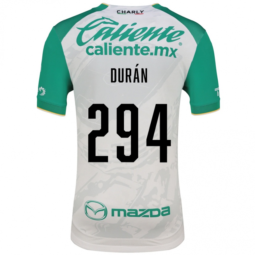 ילדים כדורגל Diego Durán #294 ירוק בהיר לבן הרחק ג'רזי 2026/27