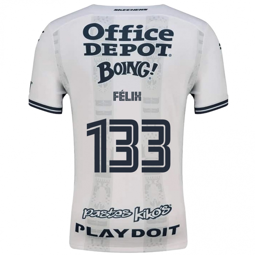 ילדים כדורגל Benicio Félix #133 אדום לבן שחור הרחק ג'רזי 2026/27