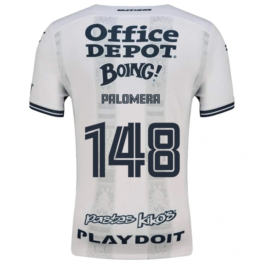 ילדים כדורגל Hugo Palomera #148 אדום לבן שחור הרחק ג'רזי 2026/27
