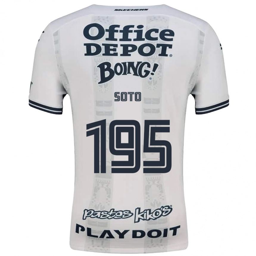 ילדים כדורגל Edwin Soto #195 אדום לבן שחור הרחק ג'רזי 2026/27