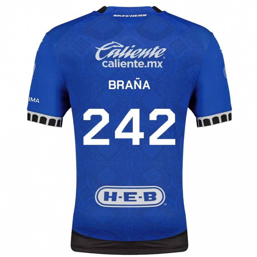 ילדים כדורגל Armando Braña #242 כחול מלכותי לבן שחור הרחק ג'רזי 2026/27