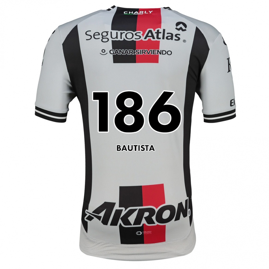 ילדים כדורגל Anthony Bautista #186 לבן אדום שחור הרחק ג'רזי 2026/27