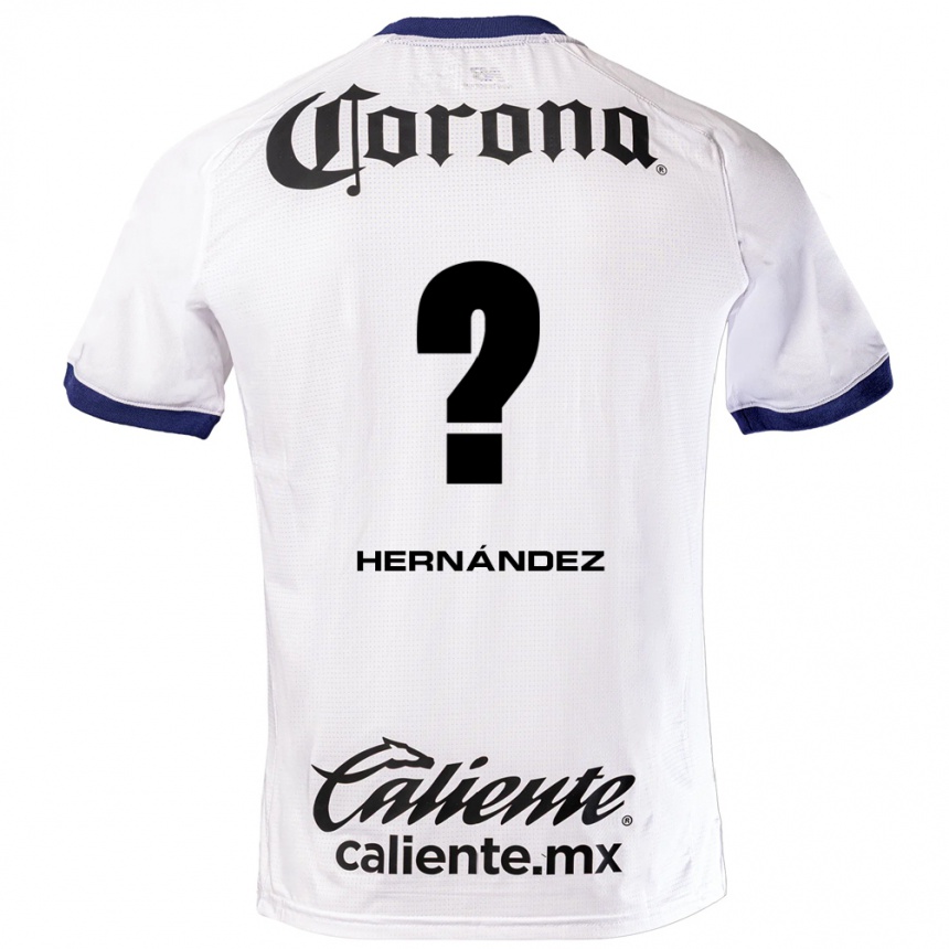 ילדים כדורגל Francisco Hernández #0 לבן כחול שחור הרחק ג'רזי 2026/27