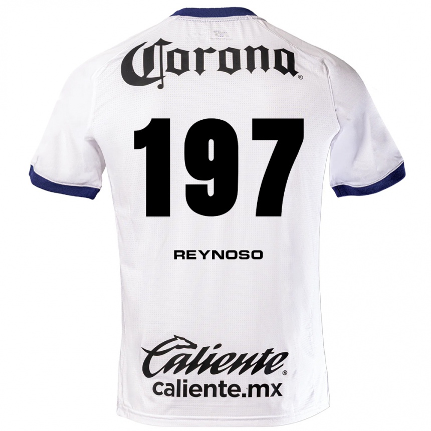 ילדים כדורגל Daniel Reynoso #197 לבן כחול שחור הרחק ג'רזי 2026/27