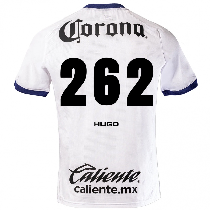 ילדים כדורגל Hugo Maximiliano González #262 לבן כחול שחור הרחק ג'רזי 2026/27