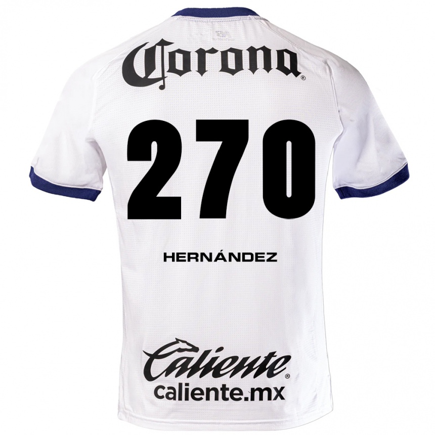 ילדים כדורגל Alberto Hernández #270 לבן כחול שחור הרחק ג'רזי 2026/27