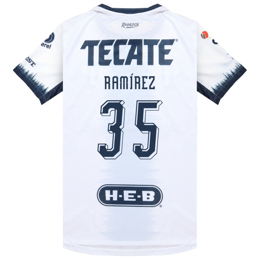 ילדים כדורגל Pedro Ramírez #35 לבן כחול דיו אדום הרחק ג'רזי 2026/27 ילדים כדורגל Pedro Ramírez #35 לבן כחול דיו אדום הרחק ג'רזי 2026/27